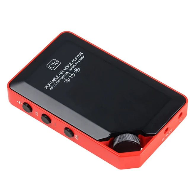 MP3 player with FM radio and voice recorder buttons