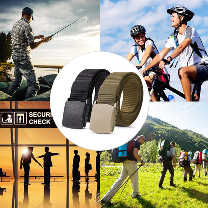 Nylon Military Tactical Battle Belt 2 Pack Outdoor Web Belt With Plastic Buckle - Beltbuy Store