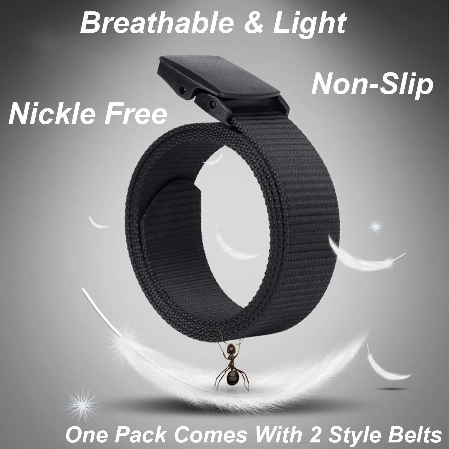 Nylon Military Tactical Battle Belt 2 Pack Outdoor Web Belt With Plastic Buckle - Beltbuy Store